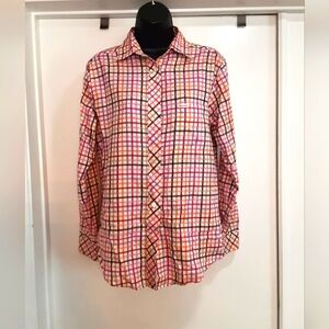 Faconnable Long Sleeve Plaid button down shirt
